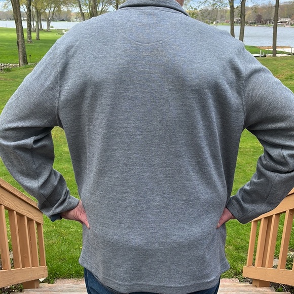 Joe Joseph Abboud 1/4 zip gray sweater L - Picture 4 of 5
